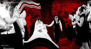Bloomberg fake photo of Muchal Neria and Mike Safyan getting married.