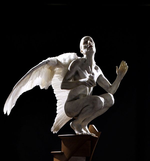 Artist conception of Keith Raniere as a guardian of women.