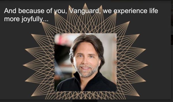 Slide from V-Week from his thankful students.