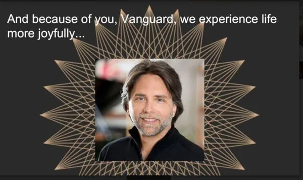 Slide from V-Week from his thankful students.