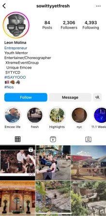 Danielle Roberts IG Leon Profile 2