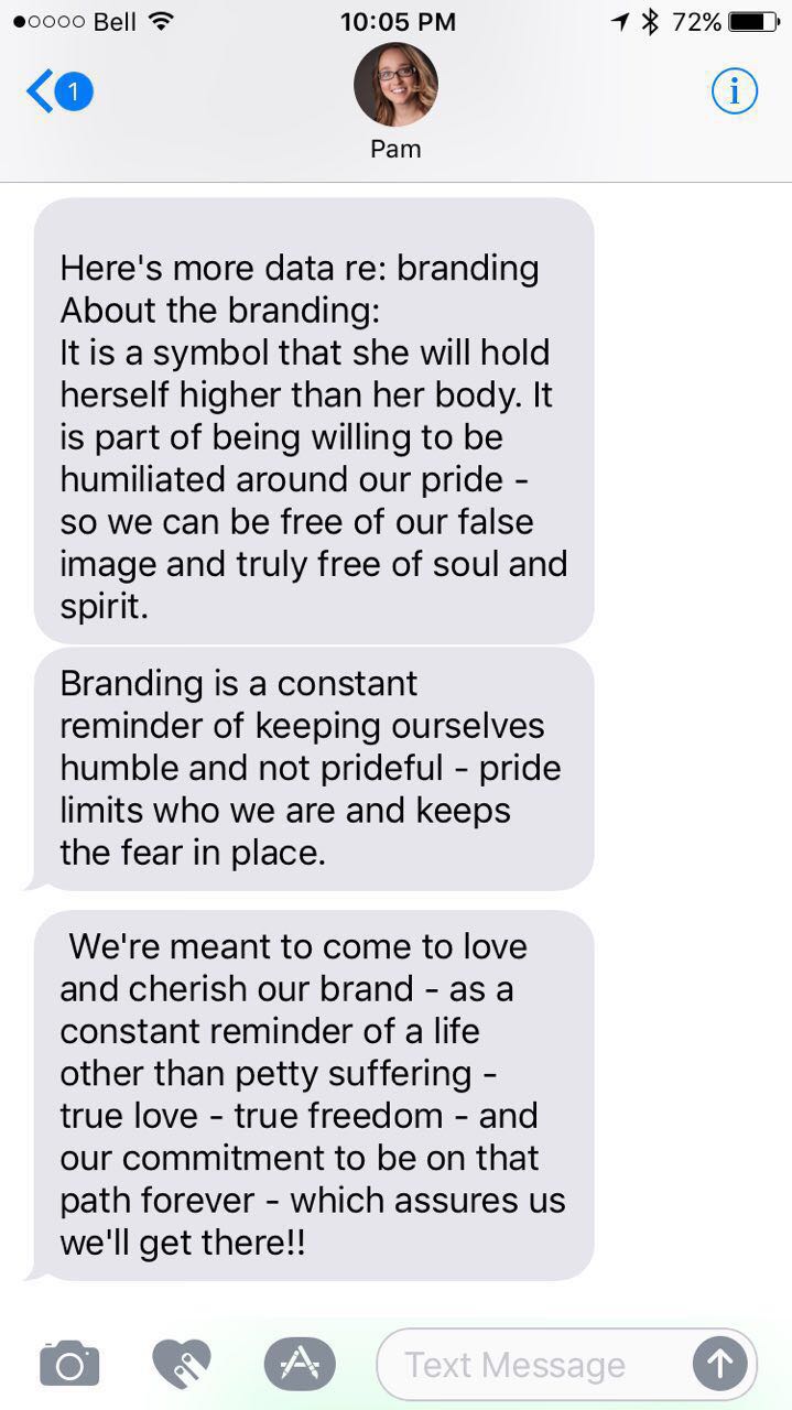 Text from Rosa Laura Junco – daughter of Mexican media tycoon, Alejandro Junco de la Vega – explains and extols branding women
