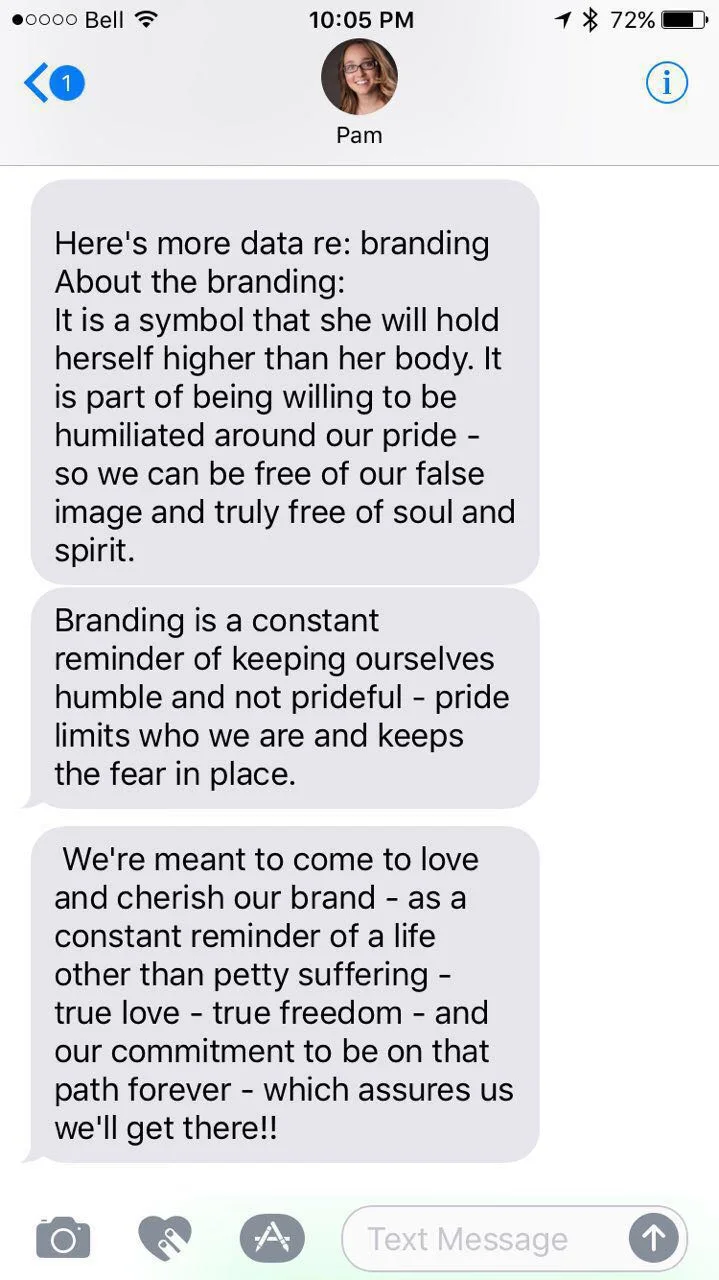 Text from Rosa Laura Junco – daughter of Mexican media tycoon, Alejandro Junco de la Vega – explains and extols branding women
