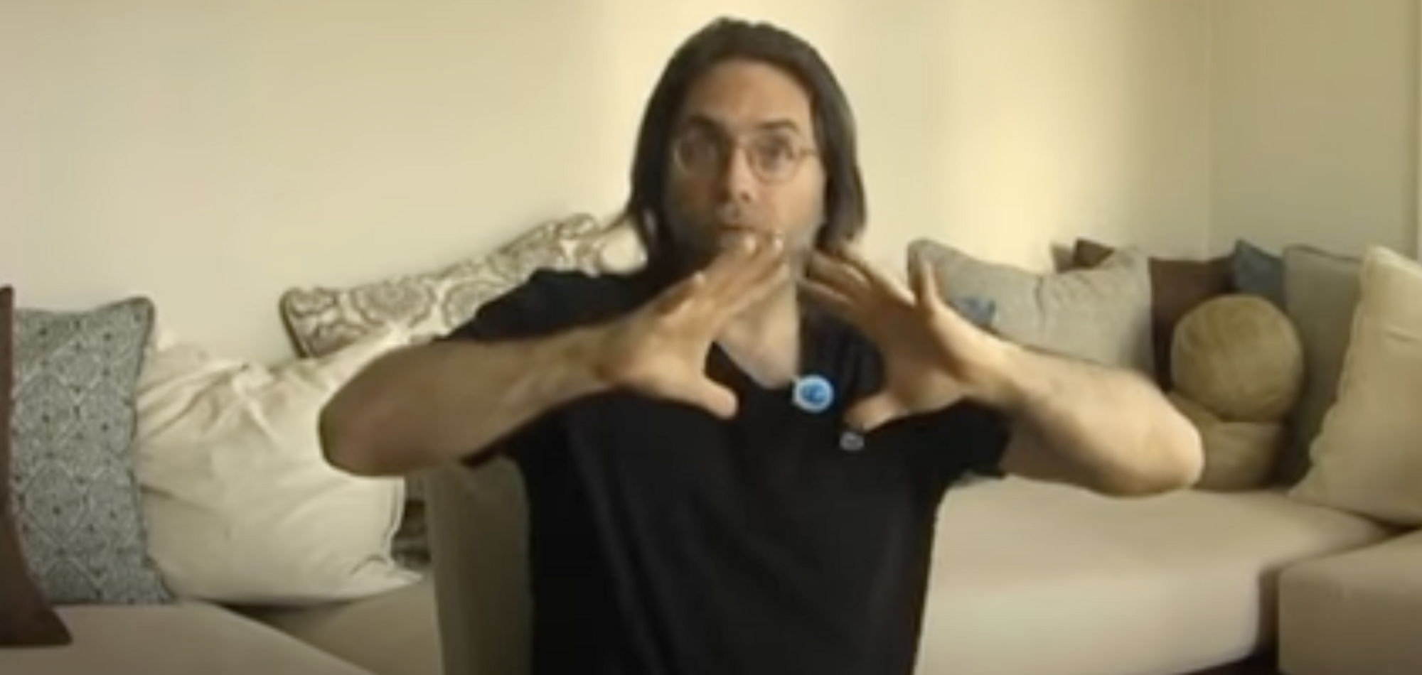 Raniere Tosses Word Salad with Wild Hand Dressing in Rare Video