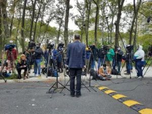 Frank Parlato press conference after Raniere Sentencing