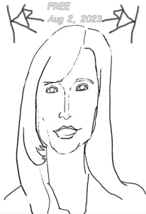Mk10art Allison Mack Coloring page blank