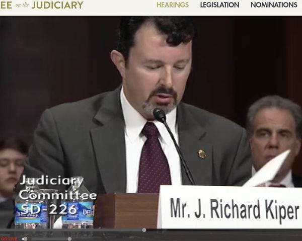 Kiper tattletales on the FBI to the US Senate.