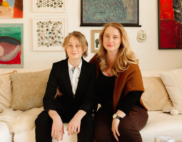 Megan Hunt with her daughter, who says she's her son.
