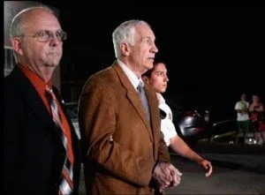 Jerry Sandusky right after the conviction in his mega-fast trial.