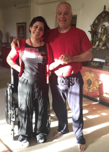 swami_chetanananda
Natacha ... wearing pants for the first time in 7mo.. all surgeries complete.. time to walk again.. she is a walking miracle!