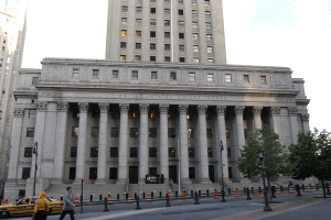 Thurgood Marshall U.S. Courthouse, home of the U.S. Court of Appeals for the Second Circuit in New York, New York.
