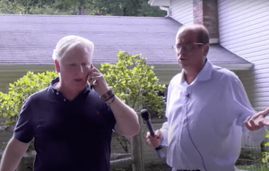 Chris Ambrose being confrinted by Investigative Reporter wayne Dolcefino.