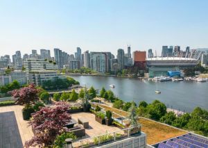 A view similar to Sarah's from her Vancouver penthouse