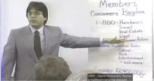 Keith Raniere explains how to get rich fast by being a member of his MLM company, Consumers Buyline.