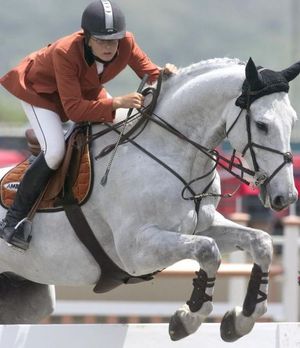 Clare Bronfman was a show jumper
