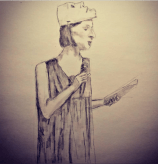MK10ART sketch of Lauren Salzman