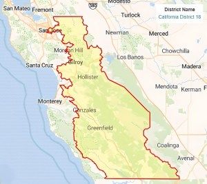 California's newly redrawn 18th Congressional District.