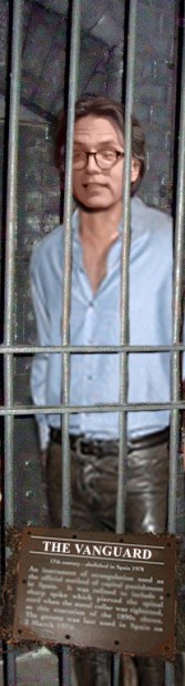 This is not a real picture but rather one I photo-shopped last year to represent Keith Raniere as a wax figure in a wax museum, long after he is sent to prison, a criminal who people, going to a chamber of horrors, will enjoy seeing - because it is remote to them. Like a Jack the Ripper or Charlie Manson, a historical figure of immense evil. 
For those who have been tormented by him, his victims, there is nothing funny about Keith Raniere.