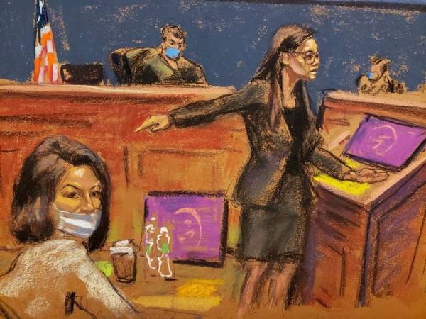 Not even young Lara Pomerantz can look pretty in those dreadful courtroom sketches.