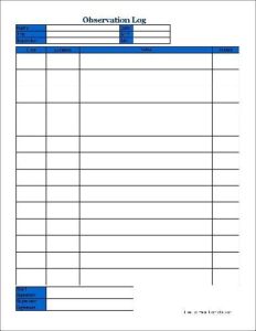 Observation Log