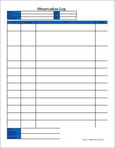 Observation Log