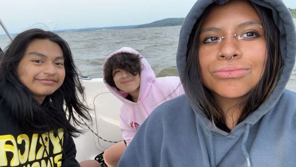 The three Ambrose teenagers, Matthew, and Mia -- almost 17 and Sawyer [middle] 13 have sought to be heard but their father and the courts have so far silenced them.