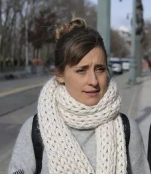 Allison Mack outside of court on December 6, 2018