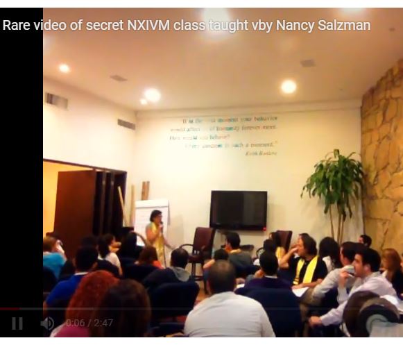 Leaked clip: Nancy Salzman teaching NXIVM Intensive in Monterrey on ‘anger’
