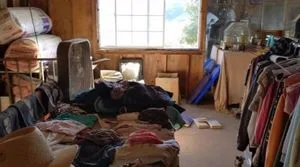 Heaps of trash were left inside the homes at the ranch.