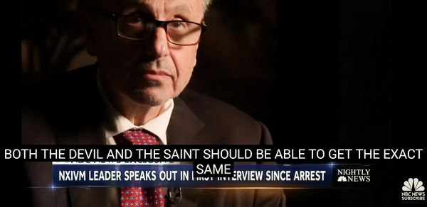Frank Parlato interviews Keith Raniere on NBC Nightly News with Lester Holt