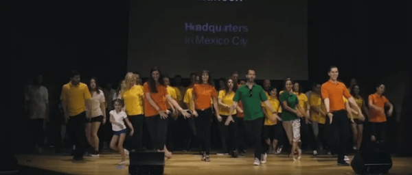 Jileta, Emiliano and Cecilia Salinas, and Rosa Laura Junco dance for their Vanguard.