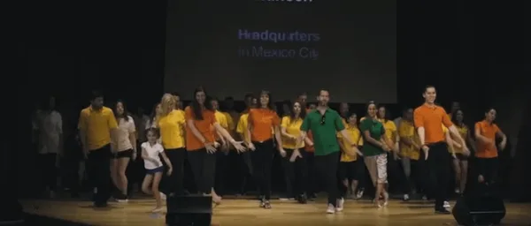 Jileta, Emiliano and Cecilia Salinas, and Rosa Laura Junco dance for their Vanguard.