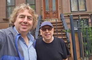 Filmmaker Joel Gilbert and Forensic Accountant Sam Antar stand in front of Letitia James's home in Brooklyn- a home that may have five units thought mortgage documents claim four -- a not in significant difference since preferred owner occupancy financing comes with properties that are four units or less and not for five units. The mortgage fruad allegations are not related to DuBose's claims against James.