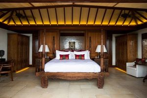 The rooms are fit for a queen or a king as the case may be.