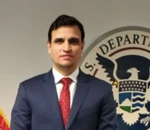 Eduardo Asunsolo, moments after he became a US citizen, Jan. 20, 2020.