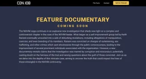 Con Job: United States v. Keith Raniere documentary website