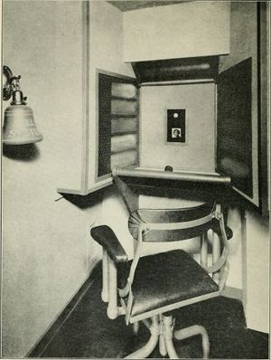 This primitive video conferencing device was available about 40 years before the birth of the man who invented it.