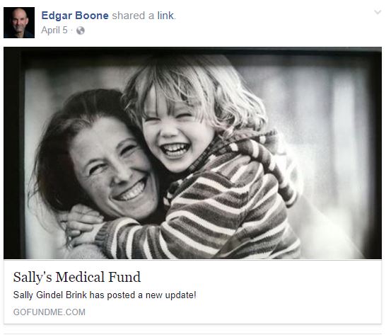 Sally Brink Is Crowdfunding to Raise a Few Thousand to Treat Cancer While Bronfman and Raniere Squander Millions Pursuing Enemies
