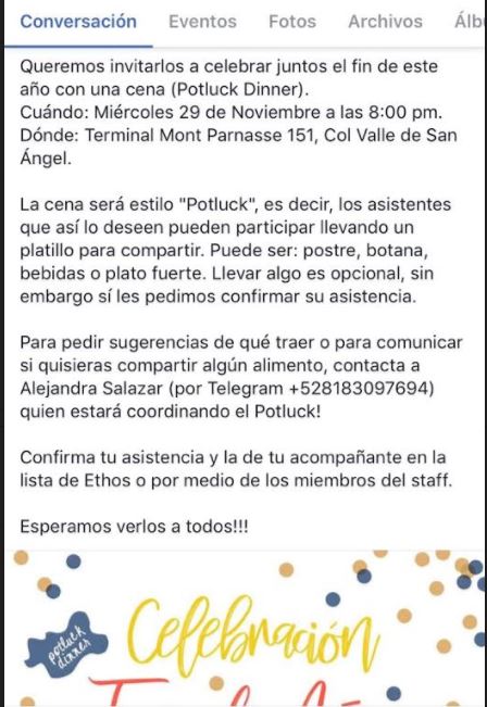 Monterrey “Potluck Dinner” tonight;  ‘trusted’ NXIVM members invited; will Raniere attend?