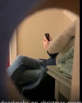 The father took the doorknobs off the doors to ensure the children could not keep him out of the bedroom.