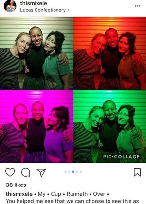 India Oxenberg, Michelle Hatchette and Dr. Danielle Roberts strike poses for the new, happy sorority campaign. Danielle looks like she does not want to do this. Perhaps she is aware that she is likely going to lose her medical license and perhaps be criminally charged.