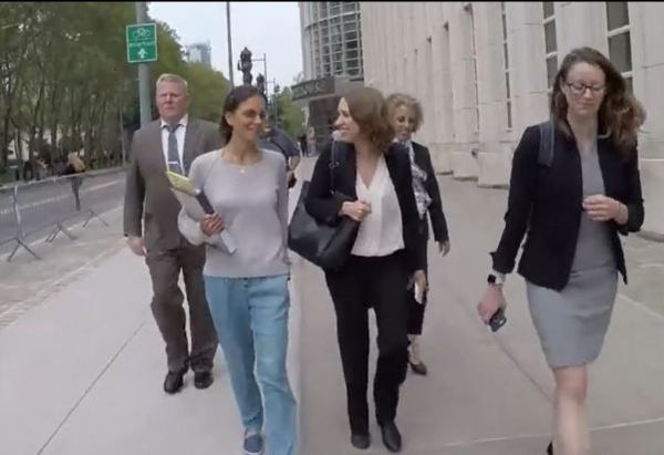 Clare with her new best friend, traveling companion, and attorney, Kathleen Cassidy.