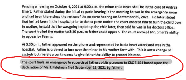 The Order trafficking Rob Emert's kids from him for speaking up about child psychologist fraud in San Diego.