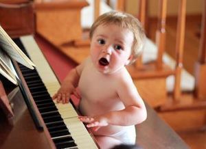 He mastered the piano at a very early age.