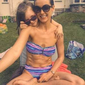 This is Kim about six months before she started to become a sculpted vegan and began her body building courses. This before weight is how Keith likes women to be. It is not known if he approved of her body building and gaining weight. [see below]