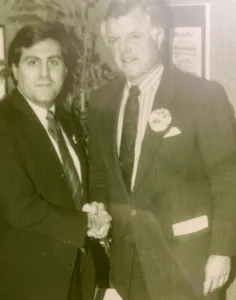 Steve Pigeon with Ted Kennedy