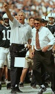 Jerry Sandusky with Joe Paterno