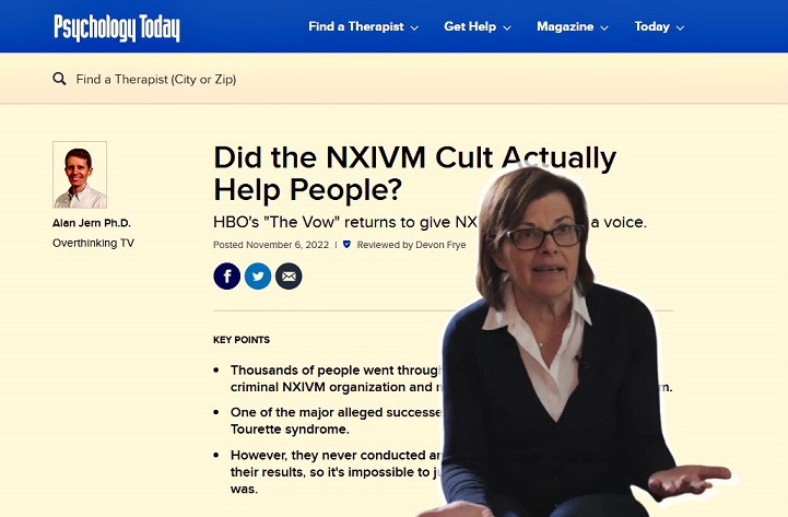 ‘Psychology Today’ Probes Validity of NXIVM’s Claims