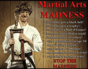 Martial arts author Bodhi Sanders sums it well with an illustration from his work