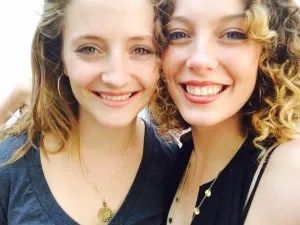 Blanck (l) and her roommate at the time, Maya Gilbert. Gilbert said Blanck lied about her abuse.